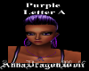 Purple Letter A