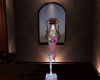 Neon Girl Statue