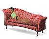 chaise 1 red
