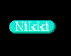 nikki sticker teal