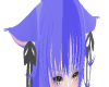 Blue neko ears