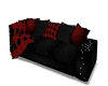 Black Red Sofa A (H)