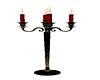 Blk/Gold Floor Candle st
