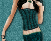 Corset Skirt Teal full