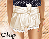 m. Lace shorts