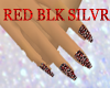 (KK)RED BLK SLVR GLITTER