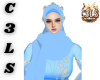 Muslim Blue Hijab