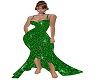 green sparkles gown