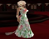 rose gown with scalf