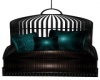 Black & Teal Swing Seat