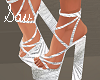 White Silver Heels