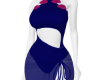 Blue sheer dress