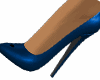 Blue décolleté shoes