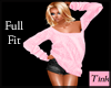 Pink Sweater black short