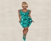 Teal Sequin Sleeveless