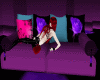 (GKDM)Puple Rose Couch