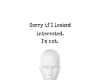 Not interested headsign