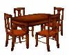 DINING TABLE/ORANGE SEAT