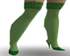 Green Lacetop Stockings