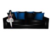 Blue Black couch