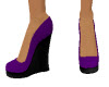 purple wedges shoes