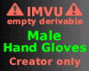 Empty derivable gloves M