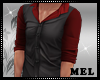 M-Black-red Shirt 