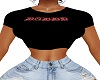 Black daddy's crop top