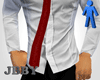 White Shirt W Red Tie