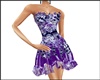 !aya purple flower dress