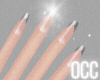 Occ. silver french tips