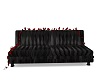 7 seater black sofa