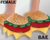 B| Burger Slippers F
