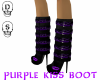 kiss boots purple/black