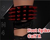 Foot Spike Red/Black R