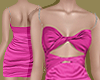Pink Twist Satin Dress