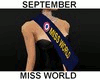 (S) Miss WORLD ! SCARF !