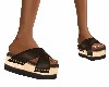 BROWN  SANDALS