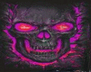 Pink Fire Skull Long