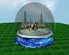 CA Blue Snow Globe