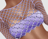 CA Purple Crochet Top