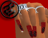 Red Rocawear Nails