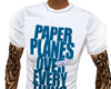 blue paper planes*tee