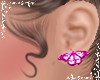 L>Pink-Butterfly Earring