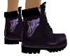 Purple Boots with Wolf