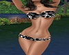 Blk/WhiteTropical Bikini