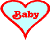 HEART SAYING BABY
