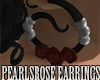 Jm  PearlsRose Earrings