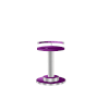 Chrome + Purple Barstool
