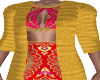 Anika Gold Knit Coat